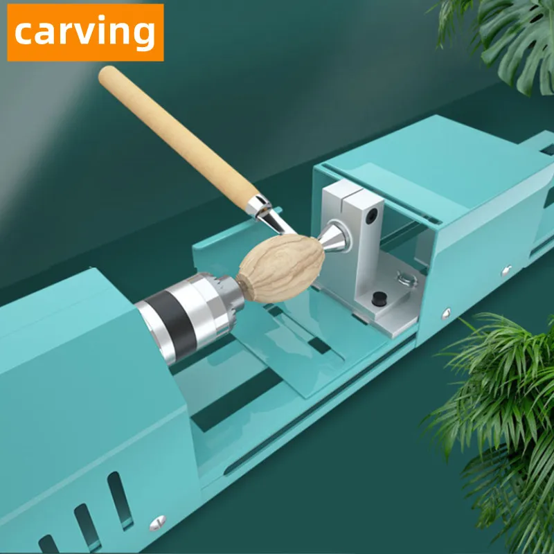 Мини токарный станок деревянный регулируемый вращающийся Будда жемчужный