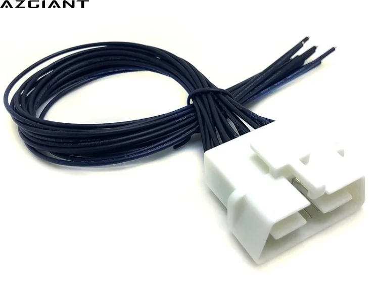 

AZGIANT автомобильный OBD2 мужской 16pin пайки Терминал мужской OBDII Бесплатная Комбинации может жильный кабель