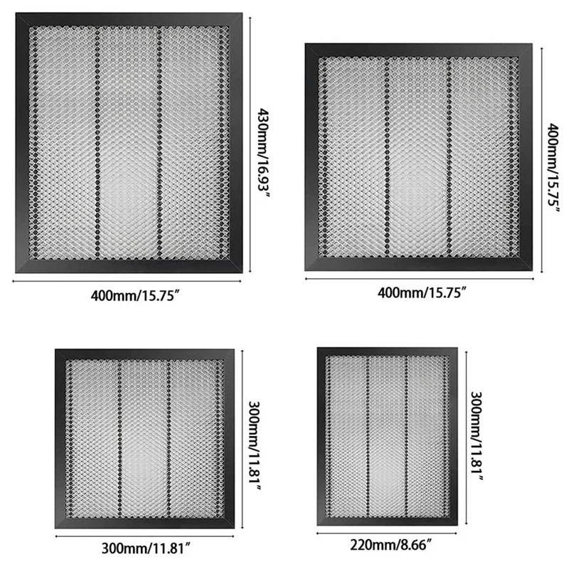 2X рабочий стол с сотовой структурой Рабочая платформа 400x400 мм для