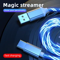 3a fast charging usb c cable led light charger usb cable for xiaomi redmi note10 huawei p40 pro phone accessories type c cable