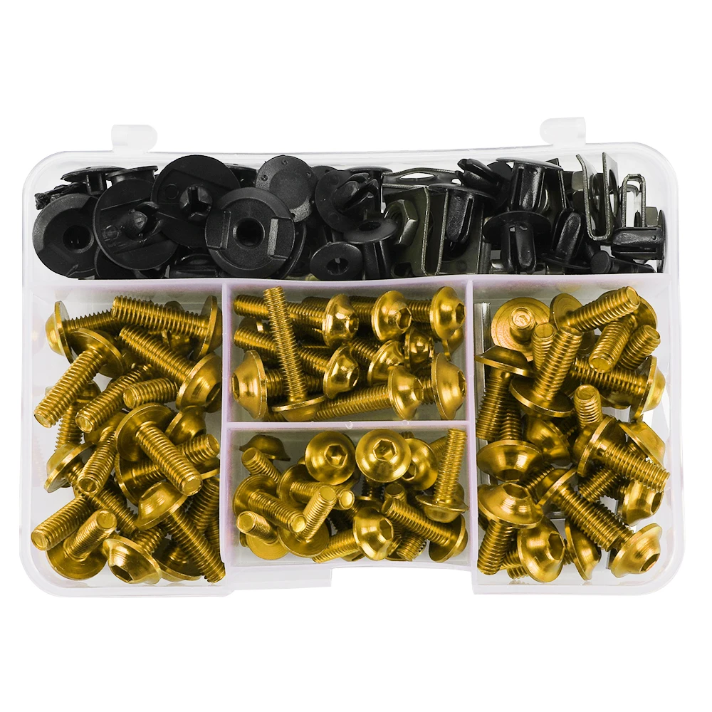 ępione akcesoria motocyklowe Zestaw aluminiowych śrub owiewki klipsów do nakrętek HUSQVARNA 701ENDURO Enduro701 701 SUPER MOTO ENDURO