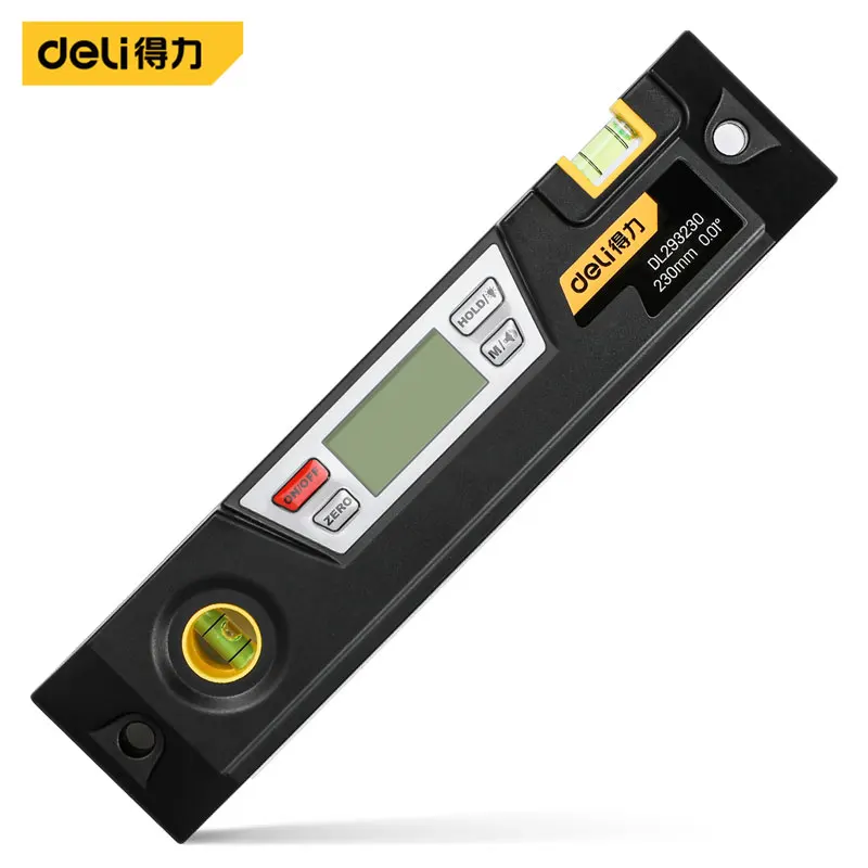 

230mm Magnetic Spirit Level Digital Level Ruler Protractor Angle Finder Inclinometer Woodworking Bubble Level Measuring Tools