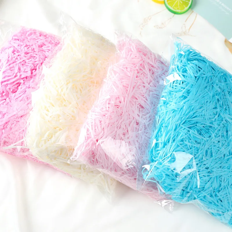 

Paper Raffia Shredded Paper Decoration DIY Confetti Gift Box Filling Material Wedding Marriage Decor Accessories 10/20/50/100g