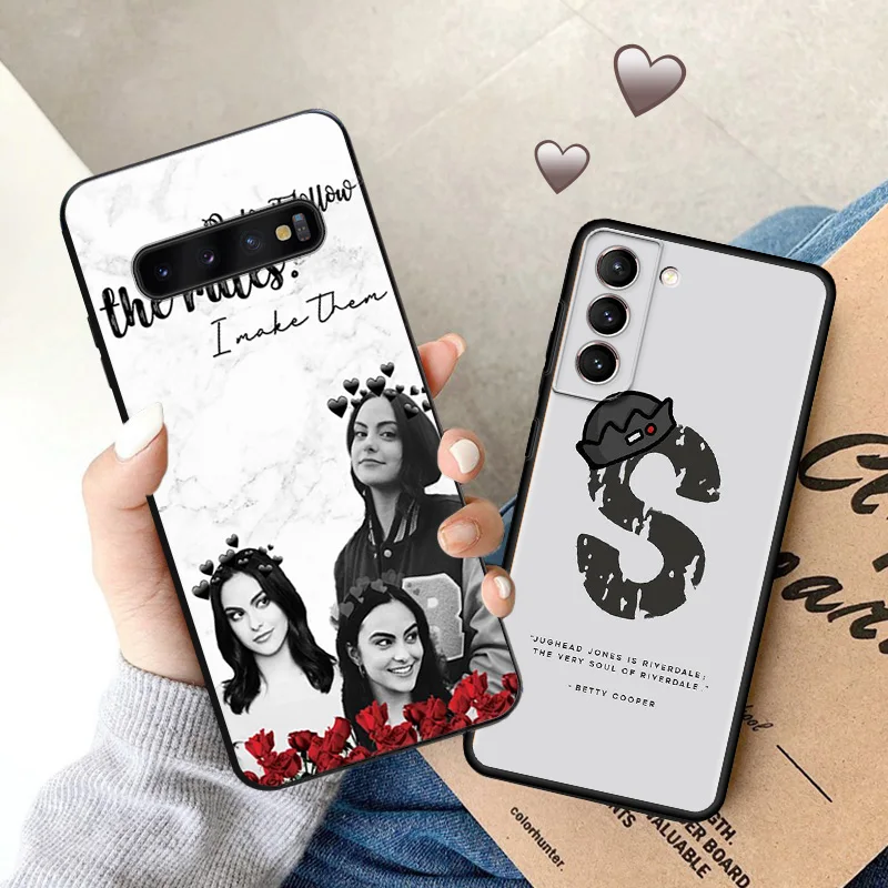 Чехол для телефона Samsung S24 Ultra S23 FE S22 S21 S20 S10 Riverdale South Side Serpents Galaxy Note20 мягкий черный