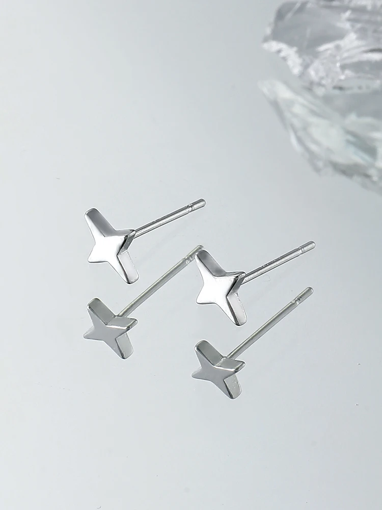 Мужские серьги-гвоздики с четырьмя звездами серьги для пирсинга ушей High Sense