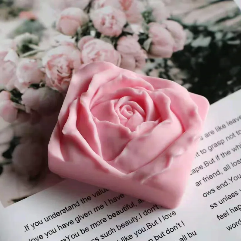 

Bloom Rose Flower Silicone Mold Beautiful Rose Floral Handmade Soap Candle Mold Cake Wax Melt Aroma Plaster resin Crafts Moulds