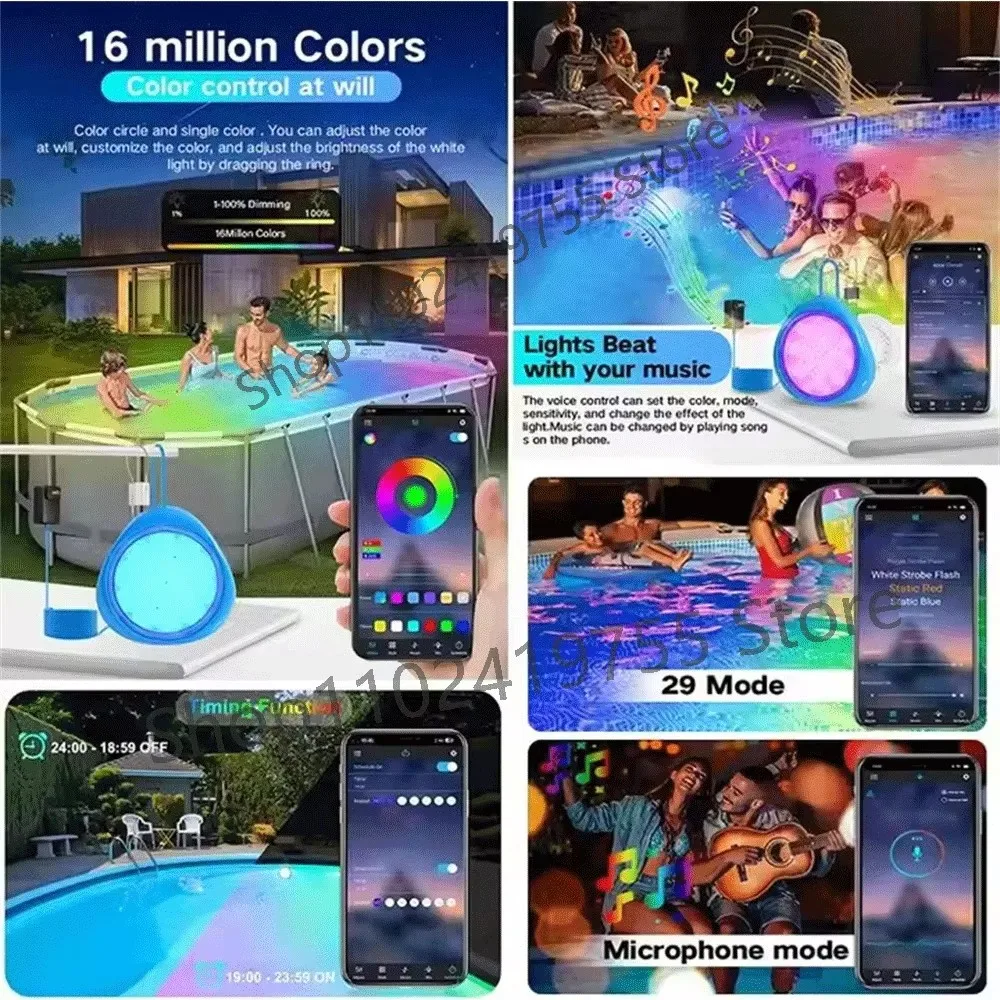 XY Pro Light RGB подводный светильник для бассейна