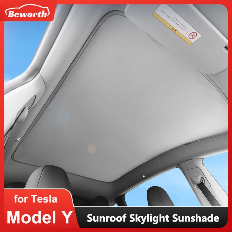 For Tesla Model Y 2022 Sunroof Skylight Sunshade Upgrade Car ModelY 2021 Glass Sun Roof Shade Protection Shading Net Accessories