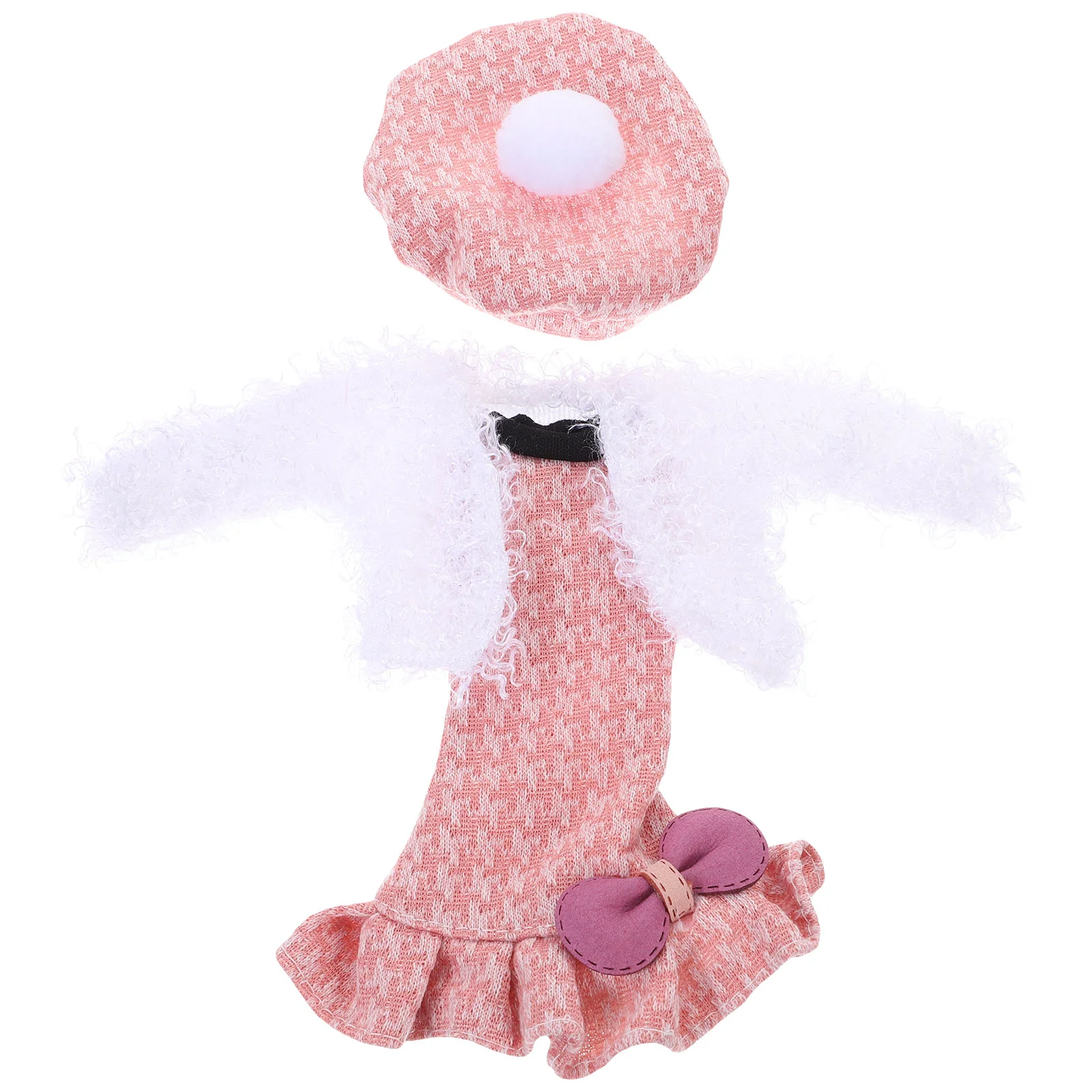 

1 Set of Delicate Dress Reusable Skirt Decorative Clothes Compact Dress