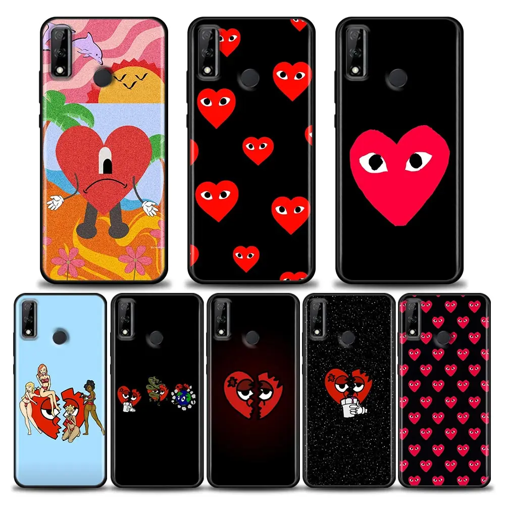 

Red PLAY Heart CDG Luxury Funda Case for HUAWEI Mate 10 20 40 RS Nova 8i 9 SE Y60 Y6 Y7 Y9 Y6p Y8p Y9a Y7a Pro Plus Lite Case