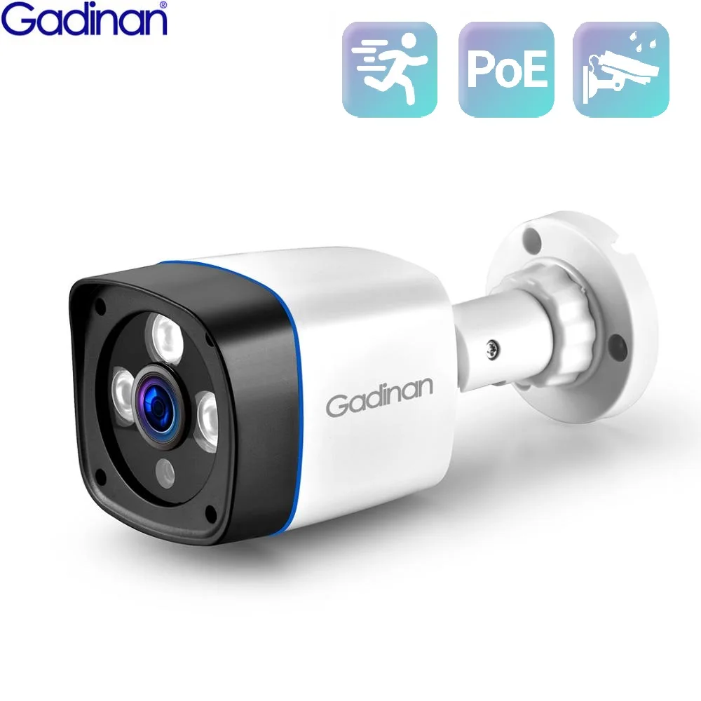 

Gadinan 8MP 5MP 4MP POE IP Camera Outdoor Bullet H.265 Home Network Video IP66 Motion Detection Lntelligent Monitor Camera