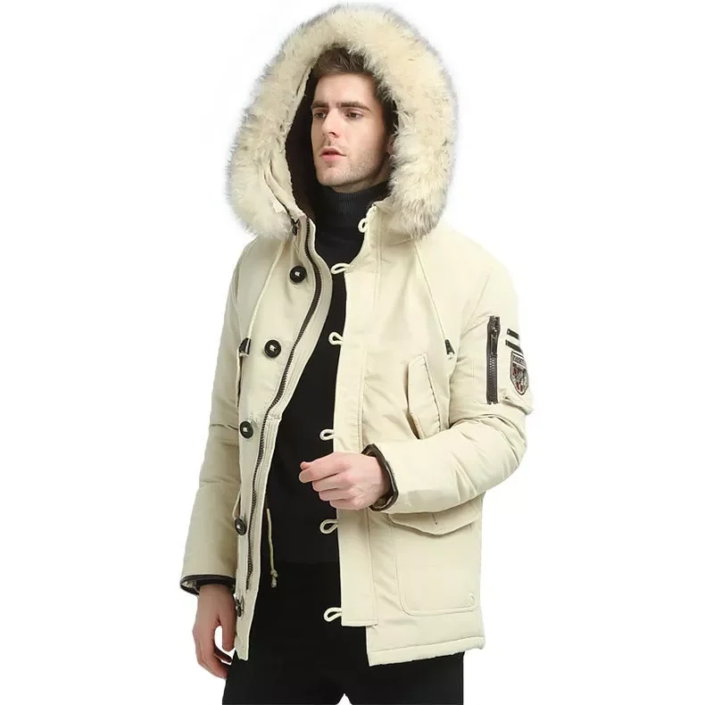 2022 new brand men winter jackets thick warm men down windproof winter zip coat men collar hooded male parkas