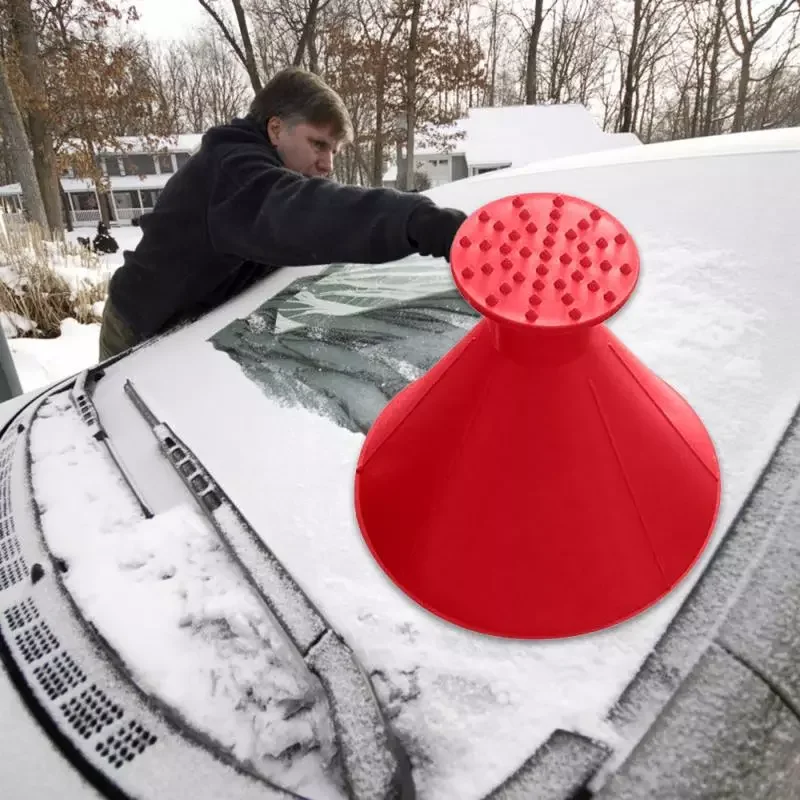 Cone-Shaped Windshield Ice Scraper Snow Shovel Tool Three-piece suit Car washer Car Cleaning Car brush