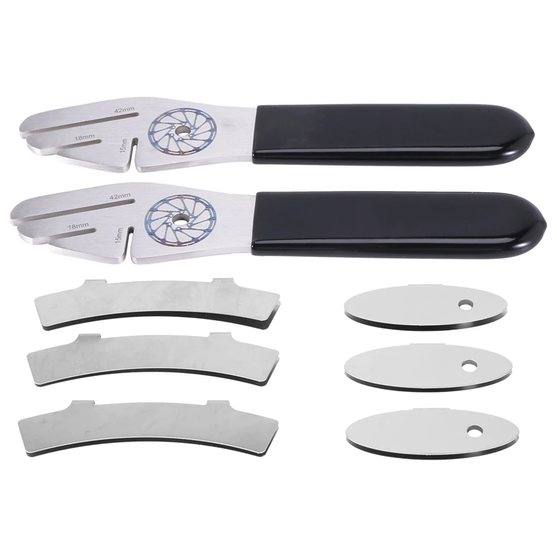 

8 Pcs Bike Disc Brake Correction Wrench Brake Rotor Alignment Truing Tool with Disc Brake Pads Tool for MTB Road Bike