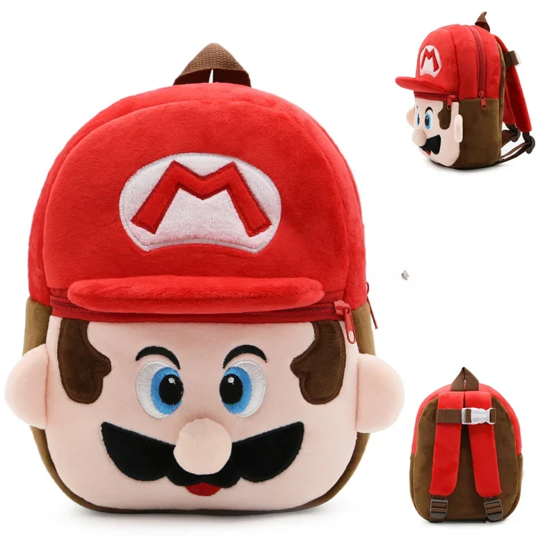 

Mario's Surrounding Anti-lost Cute Cartoon Children's Small Schoolbag Backpack Plush Backpack Early Childhood Education Bag