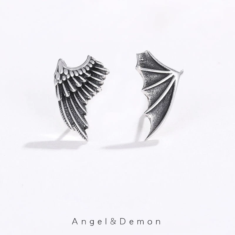 

Retro Angel Wing Earrings On-ear Earrings High Polished Stud Earrings