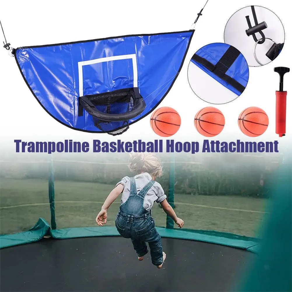 

Standard Basketball Net Trampoline Basketball Rack Basketball Hoop Attachment Basketball Hoop Net Attachment For Kids Plays A8G7