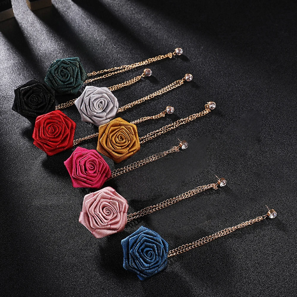 

Wedding Corsage Shirt Jacket Coat Corsage Pin Suits Brooch 3D Rose Flower Brooch Flowers Brooch Suit Corsage Pin