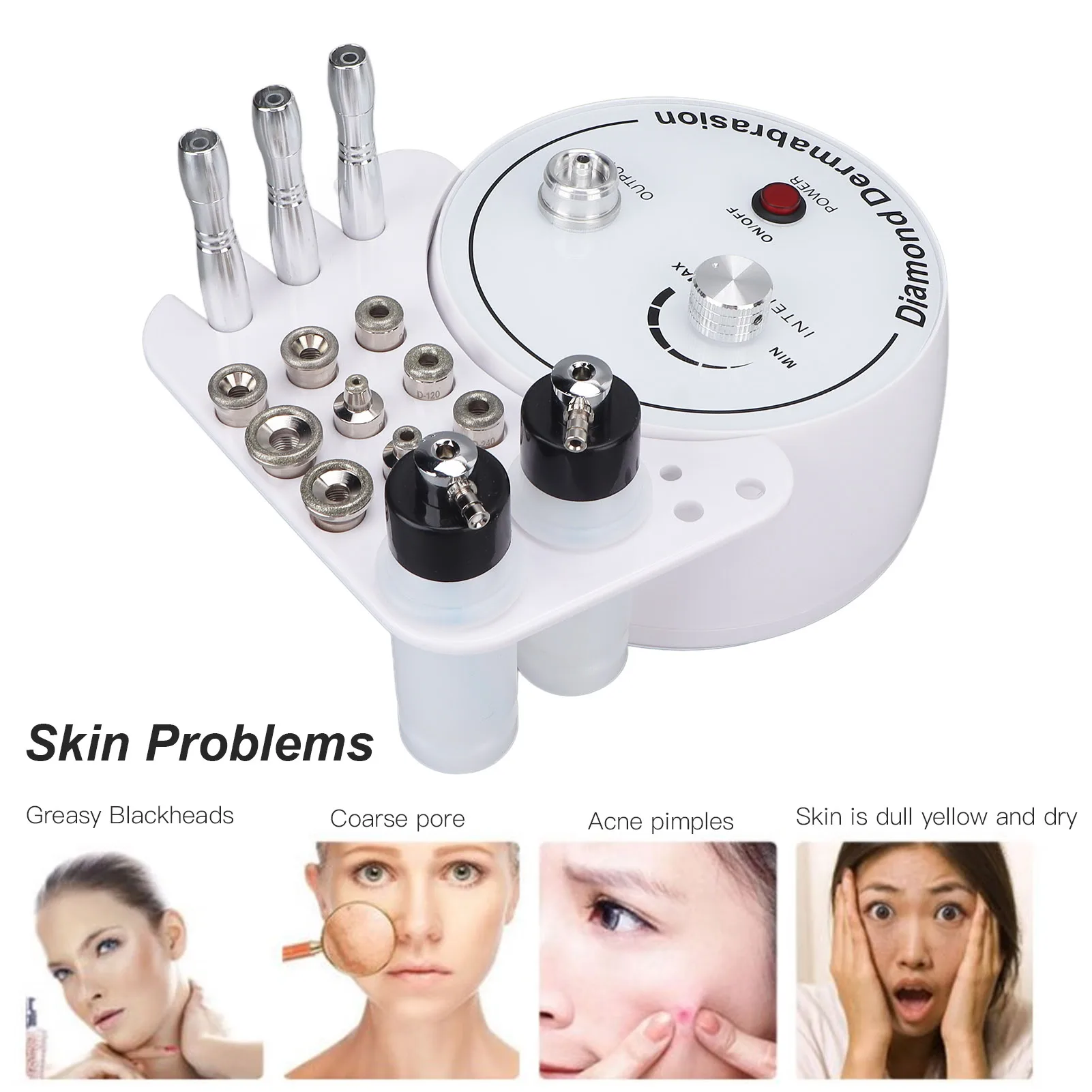 

Led Facial Mask Micro Dermabrasion Machine 3 in 1 Vacuum Skin Firming Reduce Wrinkles Dermabrasion Skin Care Machine