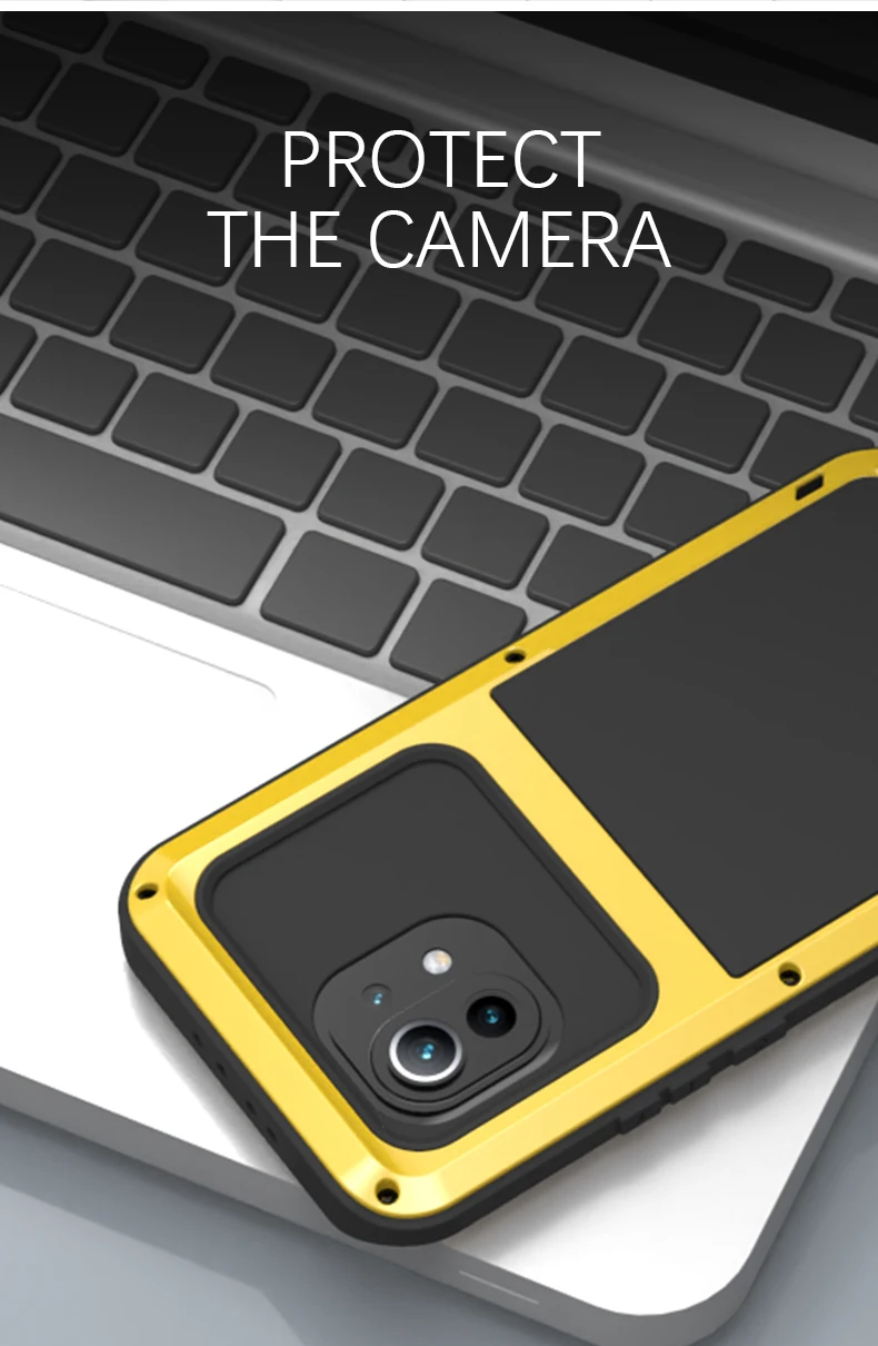 Love Mei Aluminum Metal Case For Xiaomi Mi 11 10 Pro 6 Mi11 Cover Powerful Armor Shockproof Life Waterproof Case 5g Capa Funda