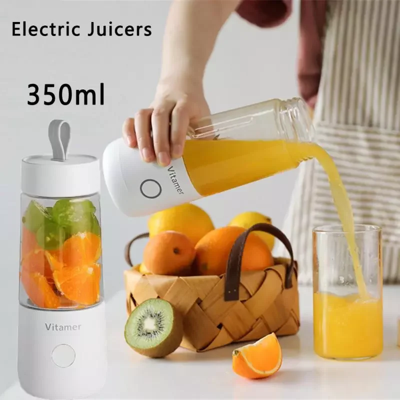 

350 мл переносные блендеры соковыжималка для фруктов, USB Перезаряжаемый блендер для смузи, миксер, машина для дома, путешествий, чашка с витам...