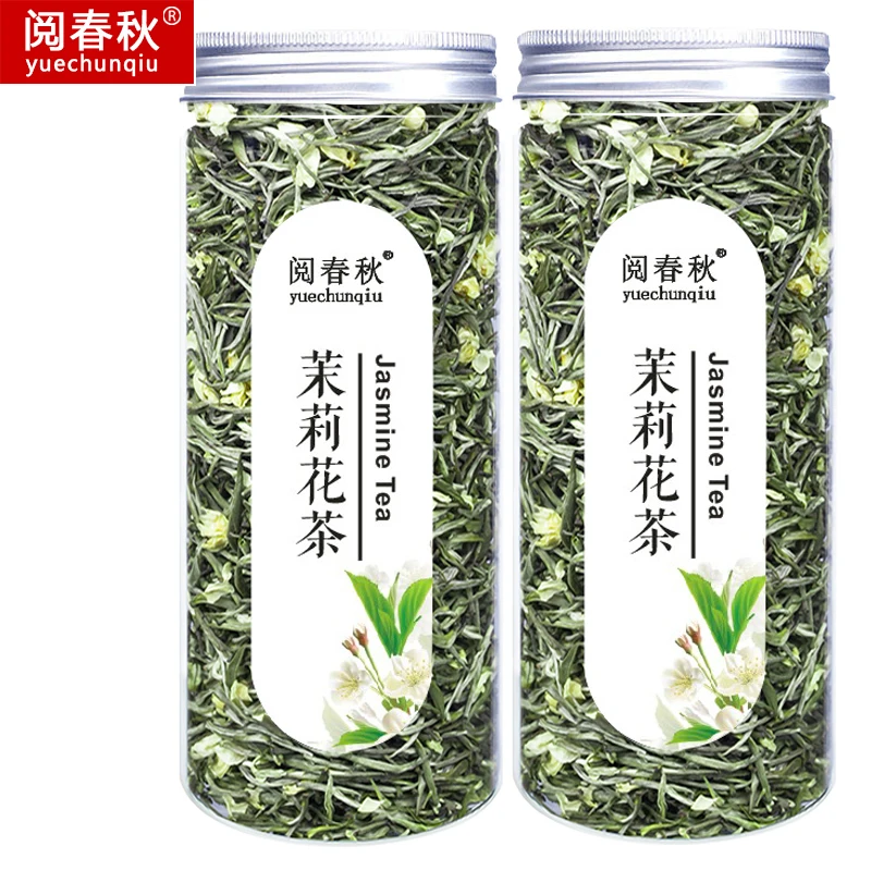 

2022 China Guangxi Premium 6A Jasmine Silver Needle Flower Tea Fragrant for Lose Weight Tea Green Care Tea 100g/can teapot