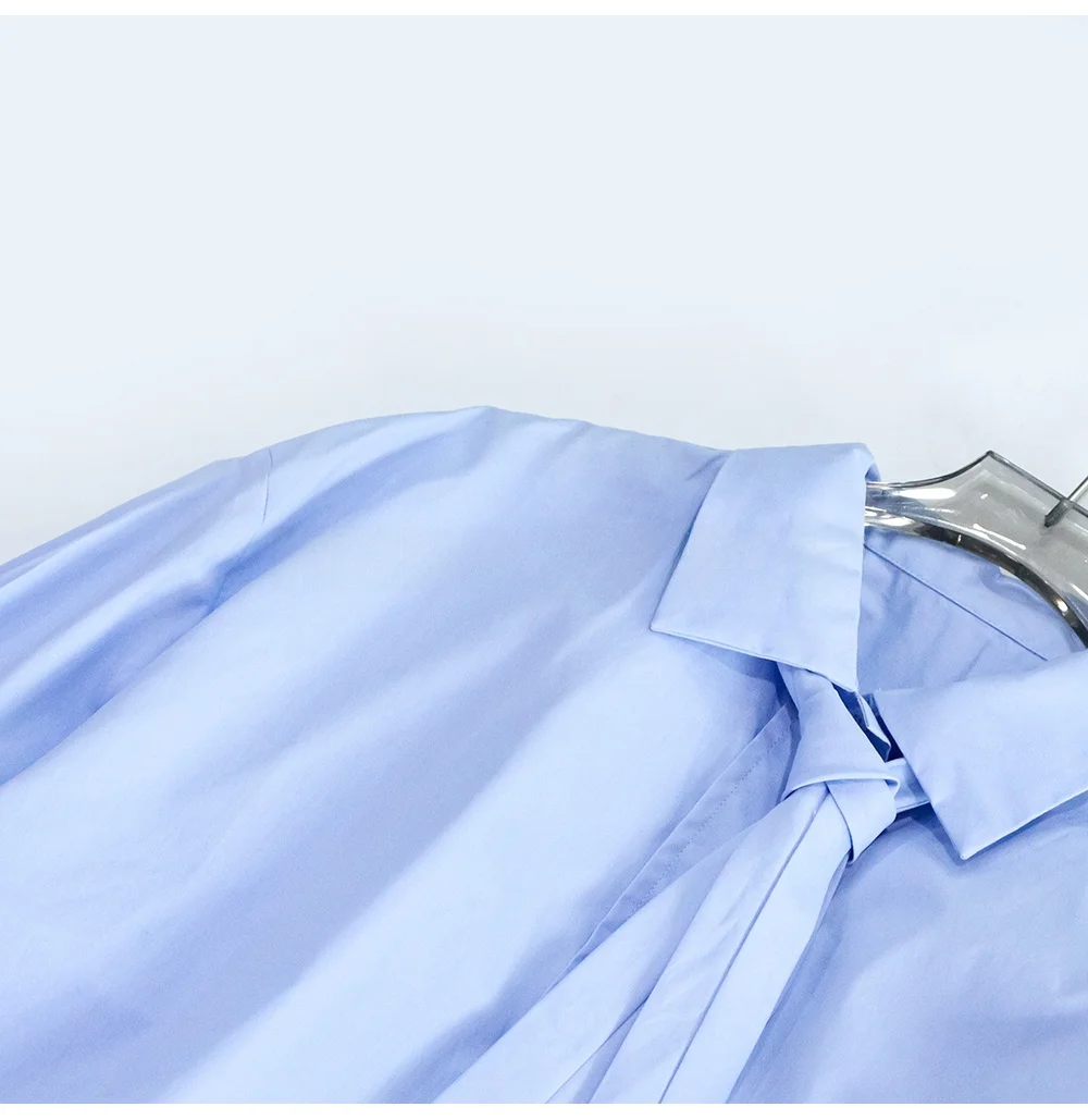 Heidd Legal Order M Home * 24 ранняя осень синие рубашки с завязками на плечах топ []]