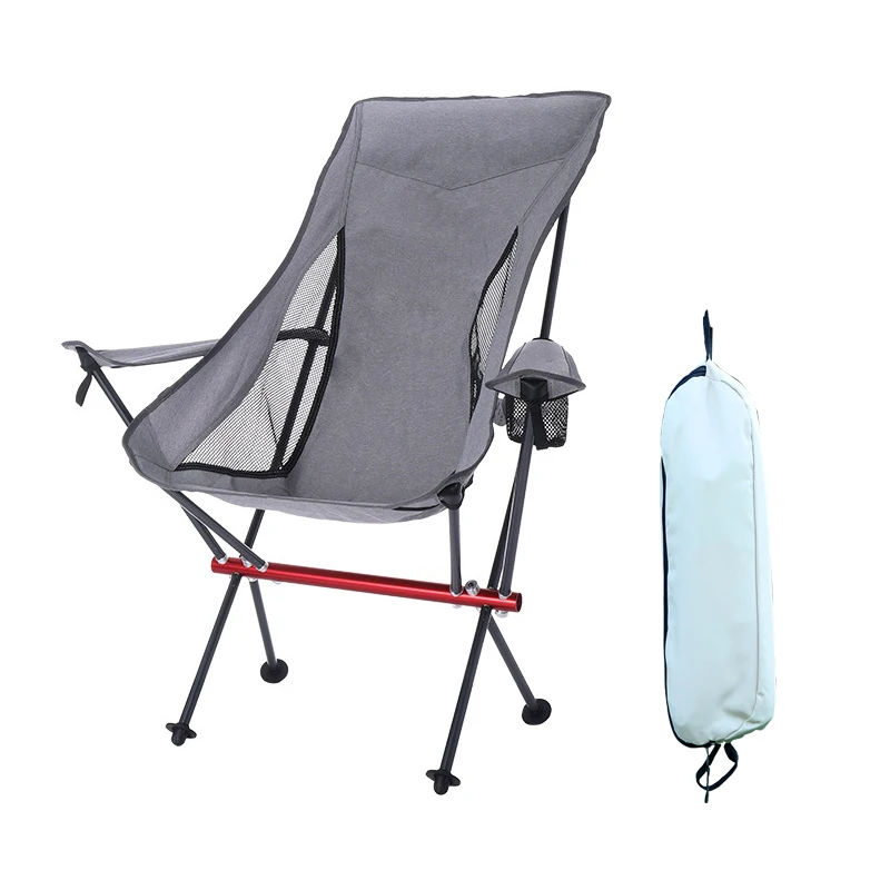 

Ultralight High Back Folding Relax 7075 Aluminum Alloy Recliner Camping Chair for Outdoor Camp Travel Beach Picnic