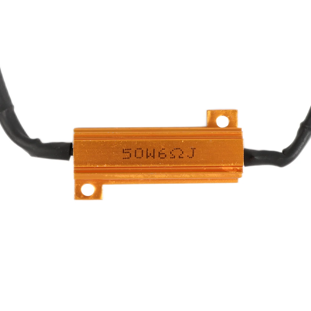 2pcs H7 50W 6Ω Car LED Canbus Load Resistor Controller Warning Canceler Decoder Light Error Free 12V-24V Resistance - купить по