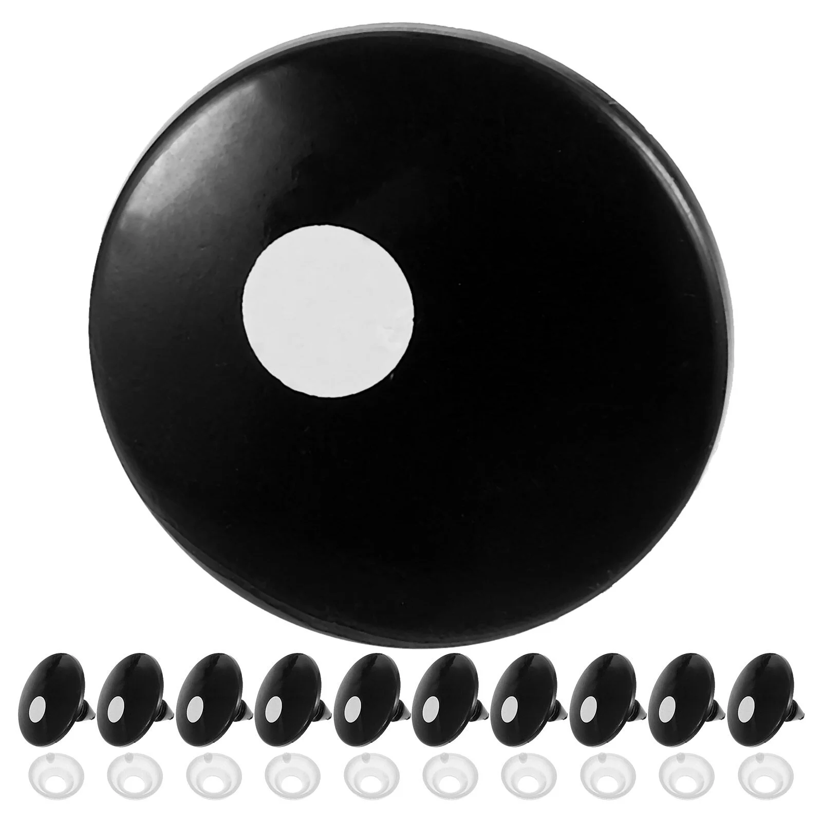 

Component Realistic Eyes Making Supplies Black Dolls Safety Plastic Crochet Animals