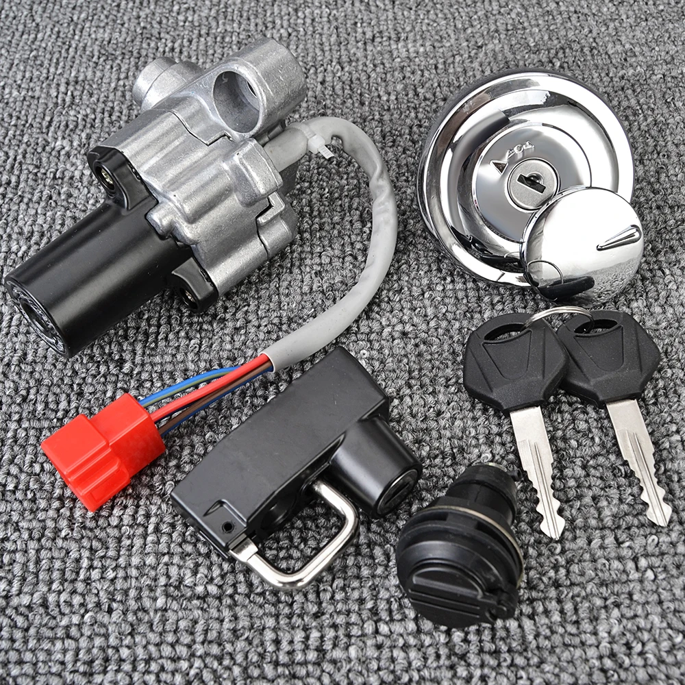 Крышка топливного газа переключатель зажигания ключ замка сиденья для Yamaha XVS125