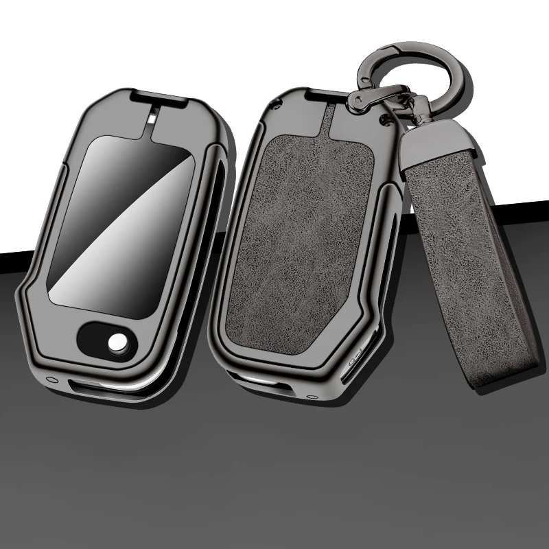 Кожаный чехол для автомобильного ключа из цинкового сплава чехол-подставка KIA