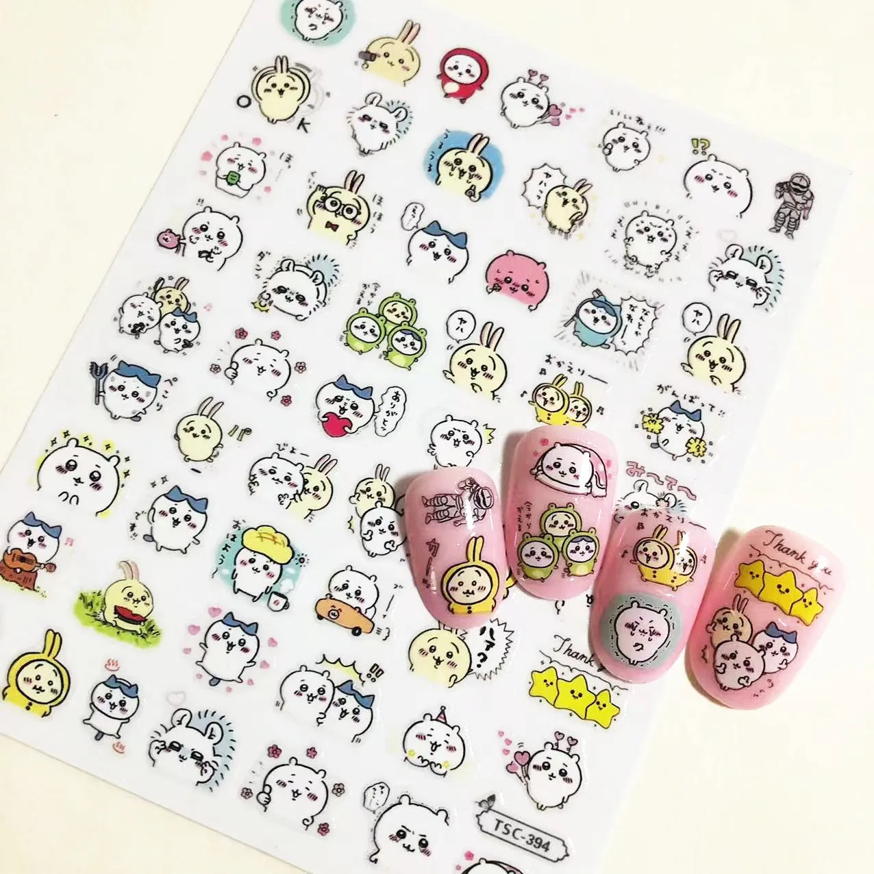 

TSC-394 Newest design Anime letter designs 3d Nail Art Sticker nail Decal Deco Slider Stamp Film accessories