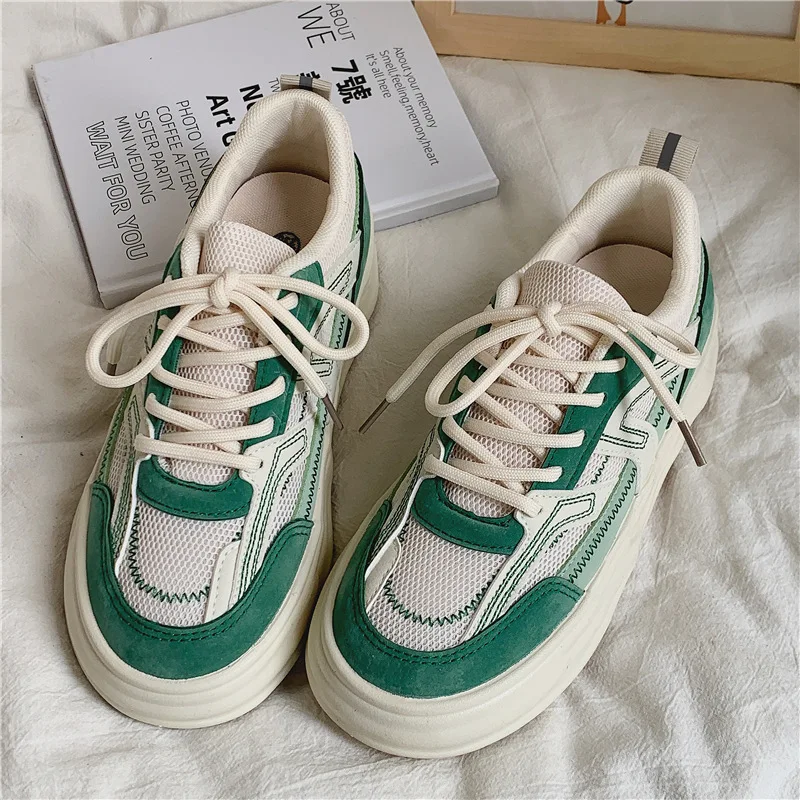 

Spring Summer Round Head Women Canvas Shoes Lace Up Fashion Casual Shoes Women Sports Board Shoes Comfortable Women Sneakers
