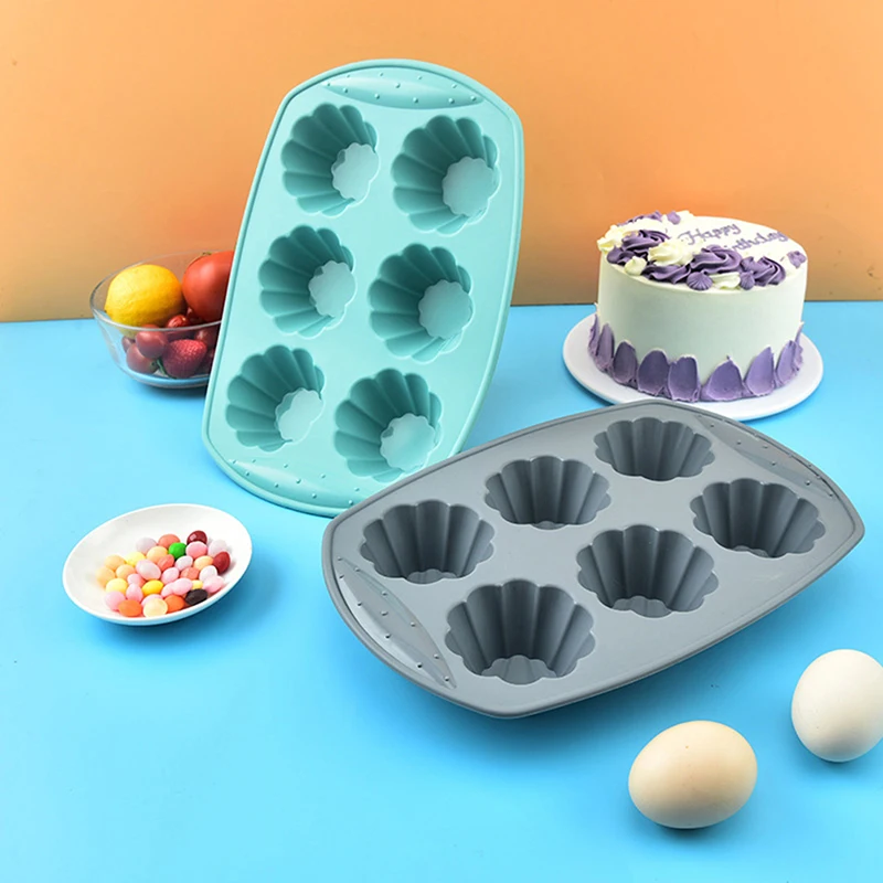 

Muffin Cupcake Silicone Mold Round Baking Pan Mould Pudding Jelly Chocolate Fondant Cake DIY Decorating Tools Pastry Bakeware