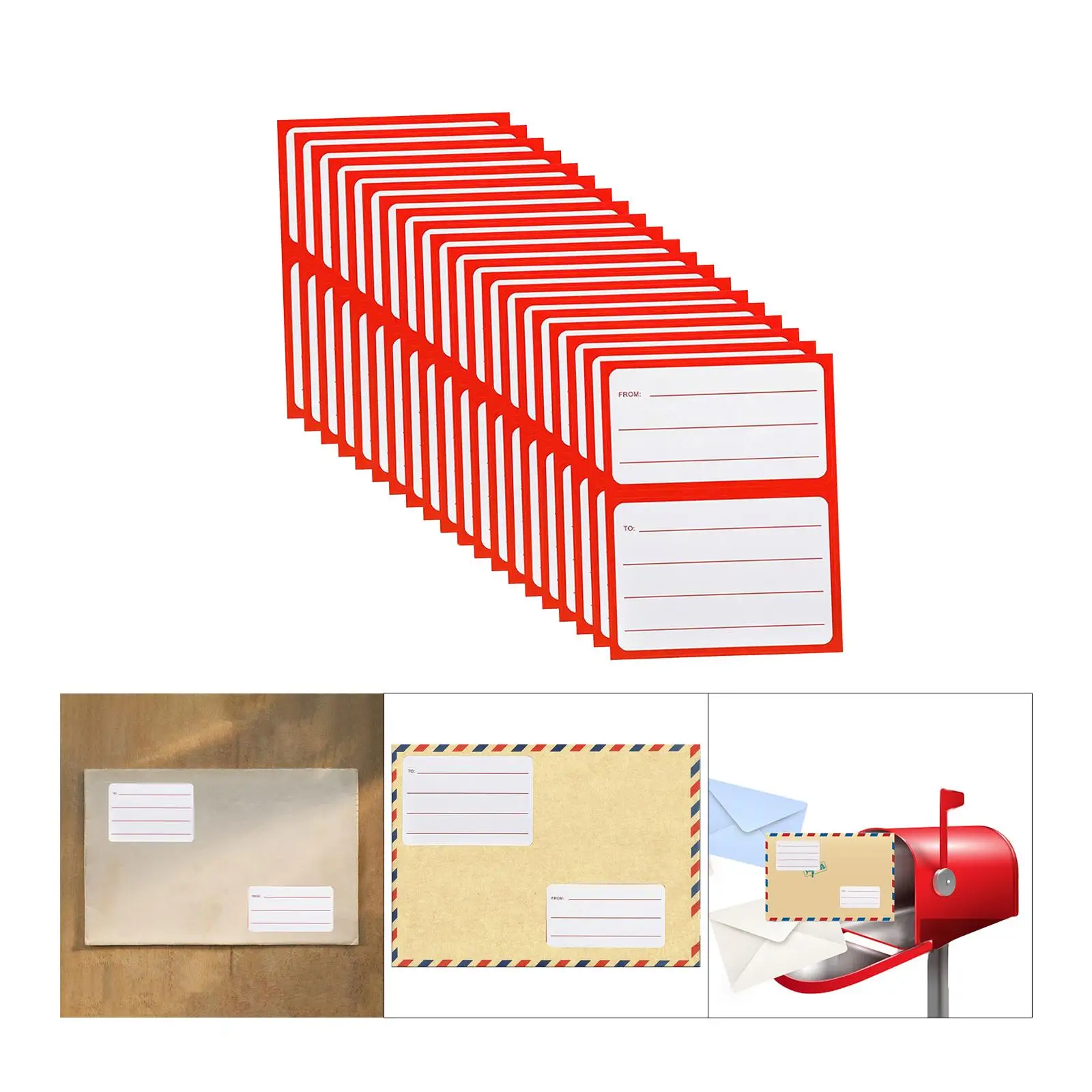 

50Sheets to/from Address Mailing Labels 3.5 x 4.5 inch Blank Mail Shipping Label Adhesive for Envelopes Packages Home