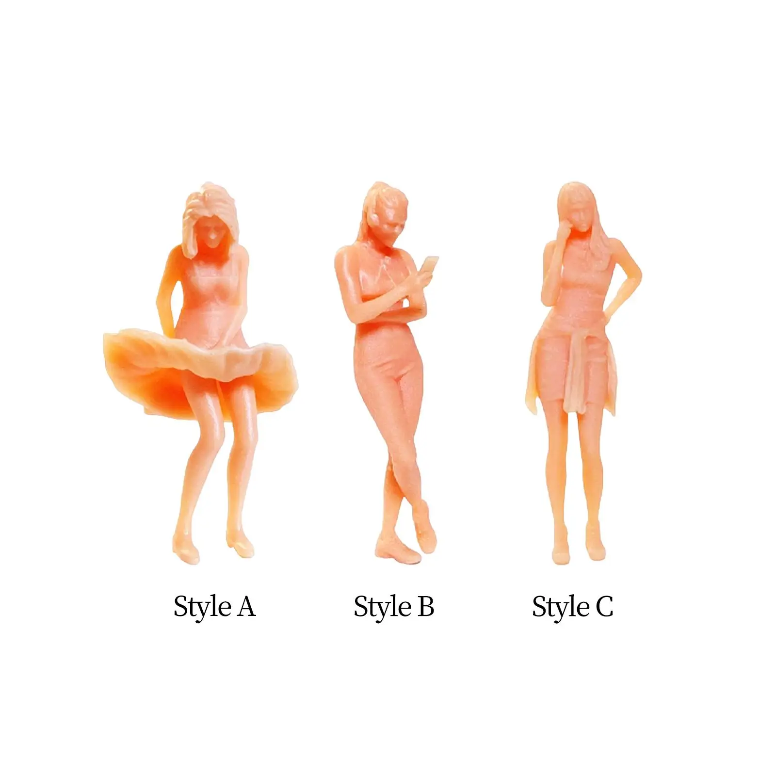 

Resin 1/64 Scale Miniature People Mini for Collectibles Decoration Diorama