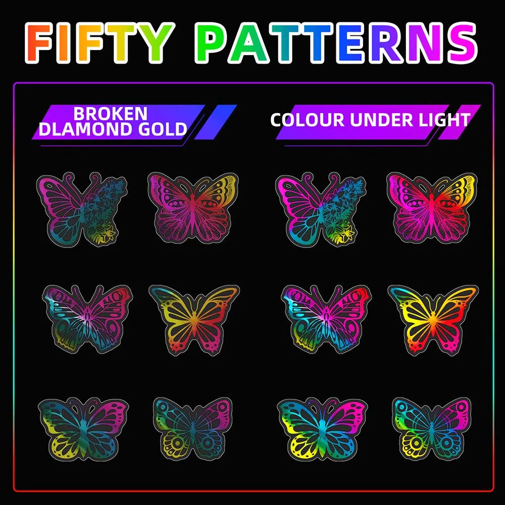 Рисунок 2 - 10/50/100Pcs красочный лазер бабочки