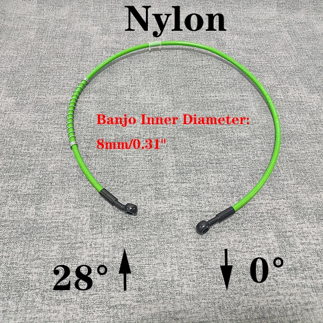 8 мм зеленый универсальный 10 см ~ 500 см мотоциклетная тормозная муфта масляный шланг линия трубы гидравлический армированный плетеный шланг из нержавеющей стали