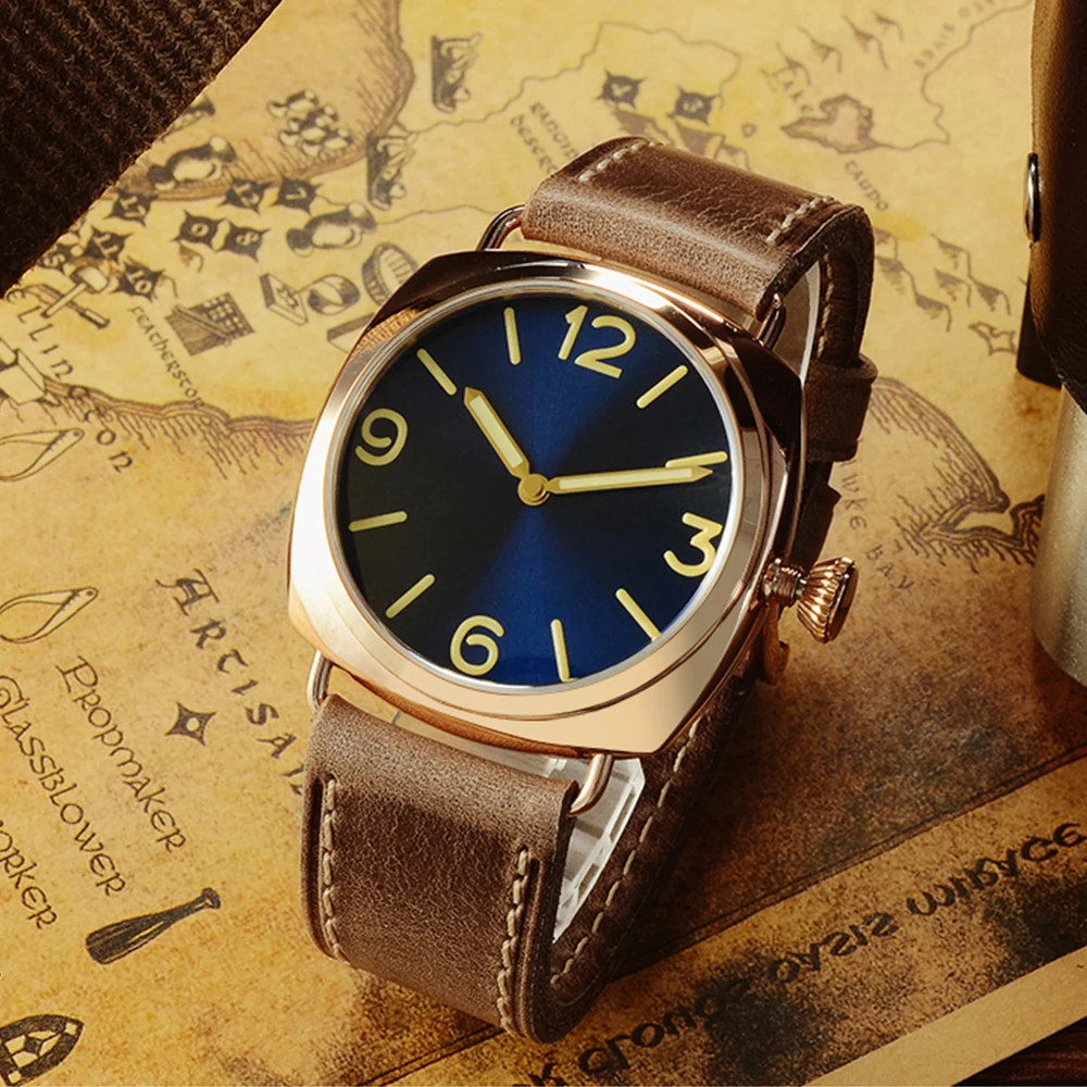 Часы San Martin Мужские механические бронзовые водостойкие 200 м |