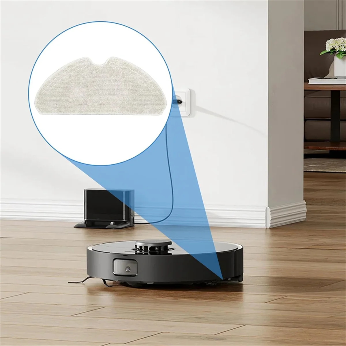 Набор сменных насадок для швабры D10S PRO D9 Max F9 Robot пылесоса Моющиеся Многоразовые