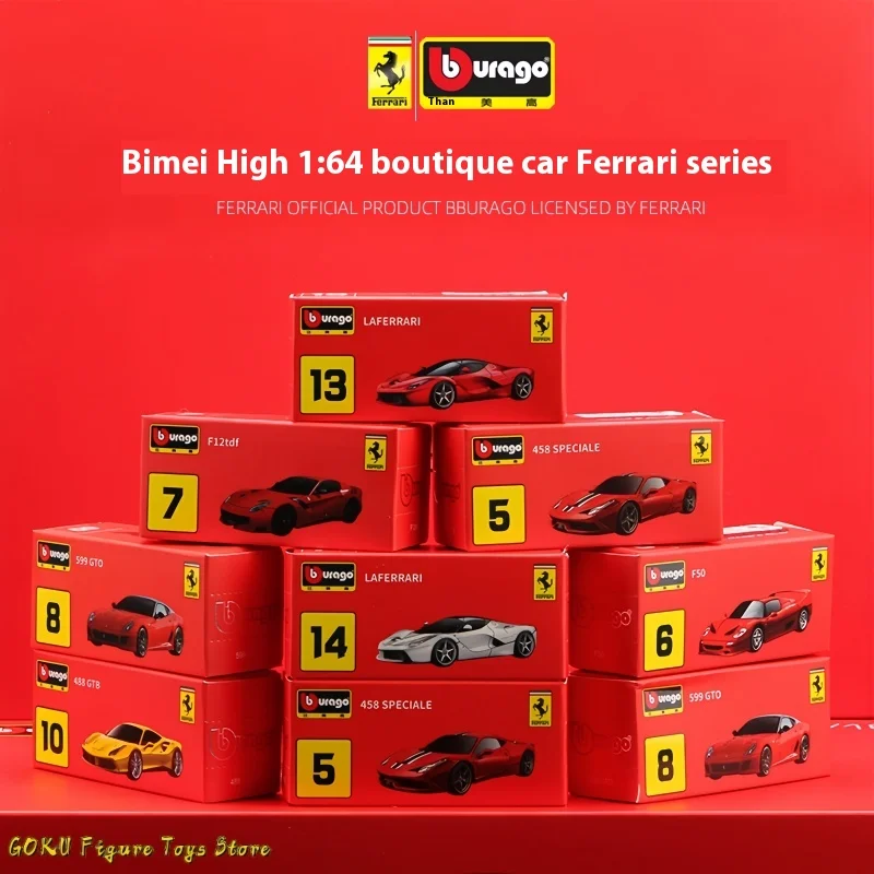 Bburago 1:64 Ferrari Литье под давлением SF90 Monza Laferrari 599gto F50 F40 458spider 488gtb F12TDF Enzo 56010 458