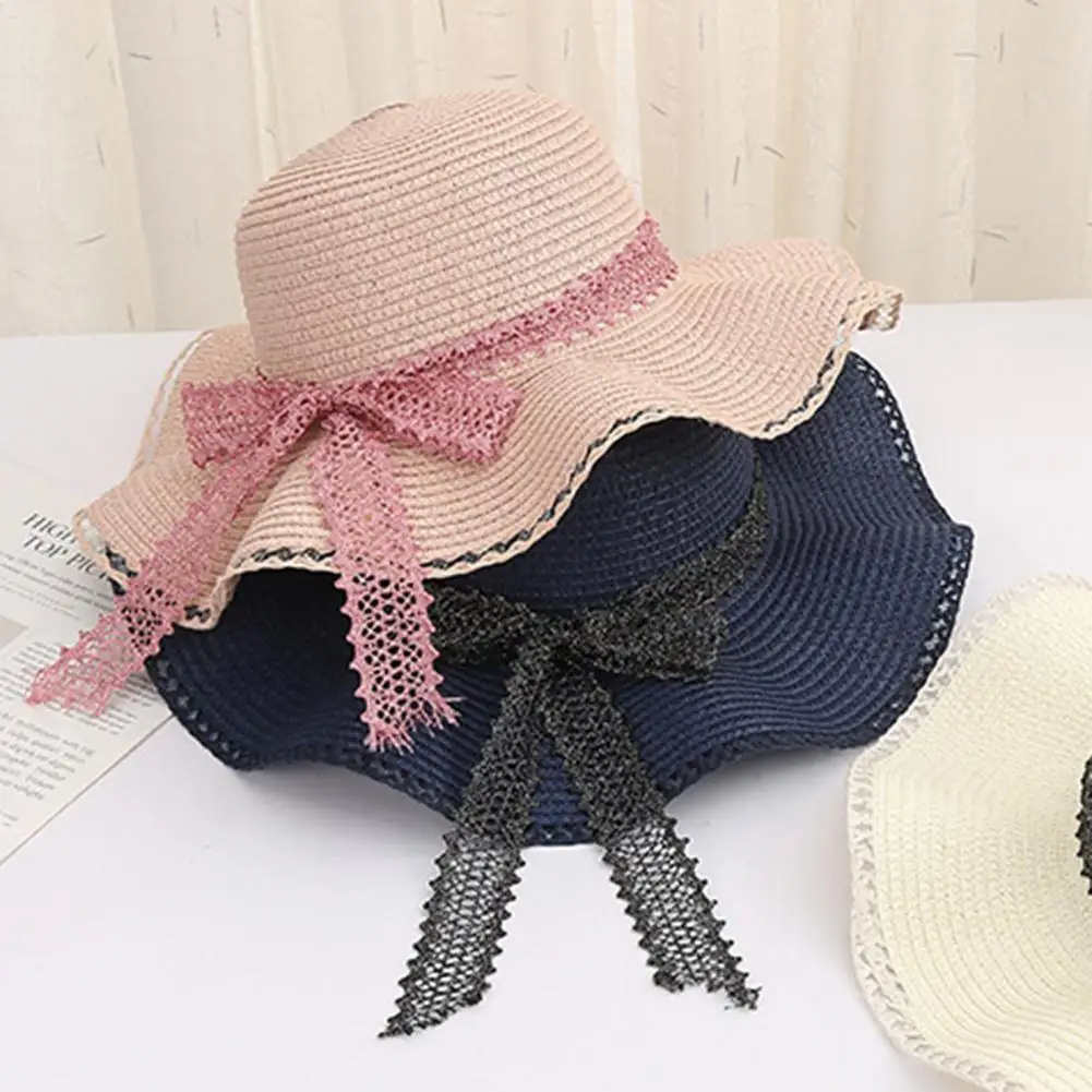 

Women Sun Hat Wide Brim Sunscreen Washable Friendly to Skin Beach Hat for Summer