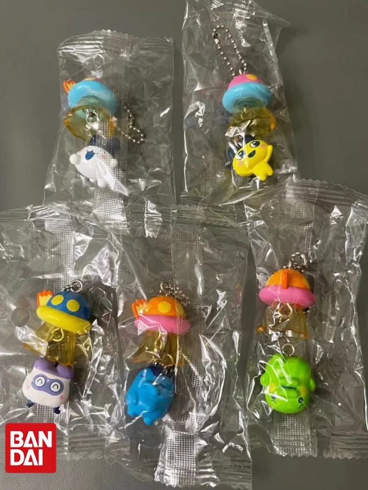 Фото Коллекционный брелок-подвеска Bandai Tamagotchi UFO Swing Gashapon: космический корабль, Маметчи, Меметчи, Биг Маут, аниме-шарм для сумки №5