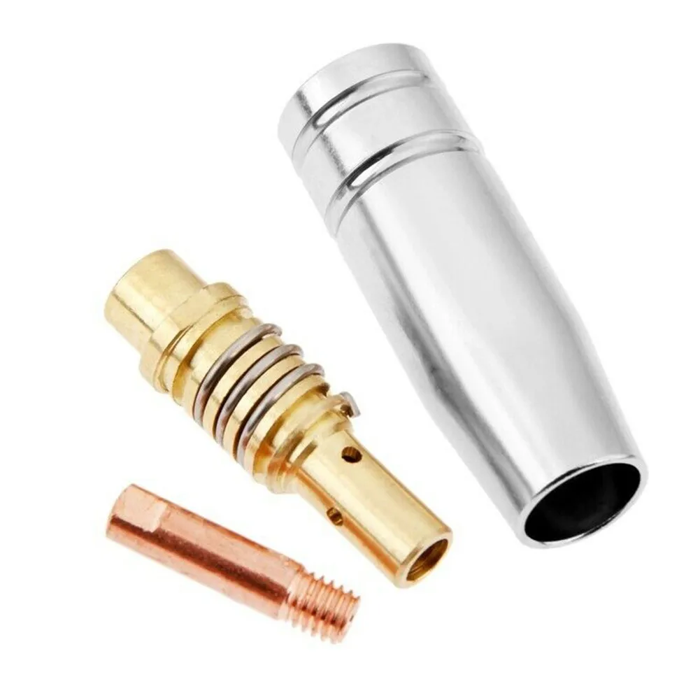 

3 Pcs Binzel 15AK Torch Welding Accessories Nozzles Contact Tips For MIG Welder 0.6mm 0.8mm 0.9mm 1.0mm 1.2mm Tip Holder Nozzle
