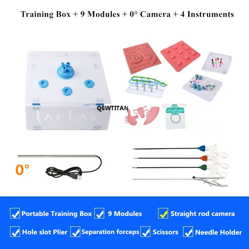 Laparoscopic Surgery Training Box Simulated Surgical Instrument Trainer dental Equipments | Красота и здоровье