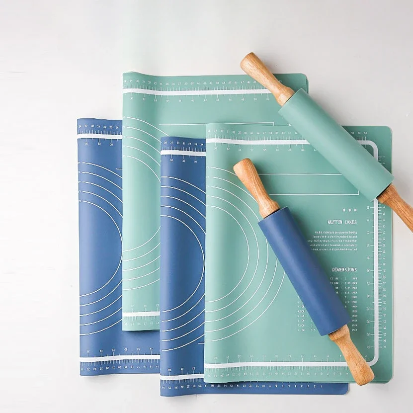 Большой Силиконовый Коврик Для Выпечки 60 См Антипригарный Скалки Утолщенная