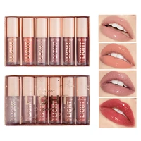 q1qd 6pcs colorful light lip gloss base kit lipstick lipgloss moisturizing makeup long lasting for women girls