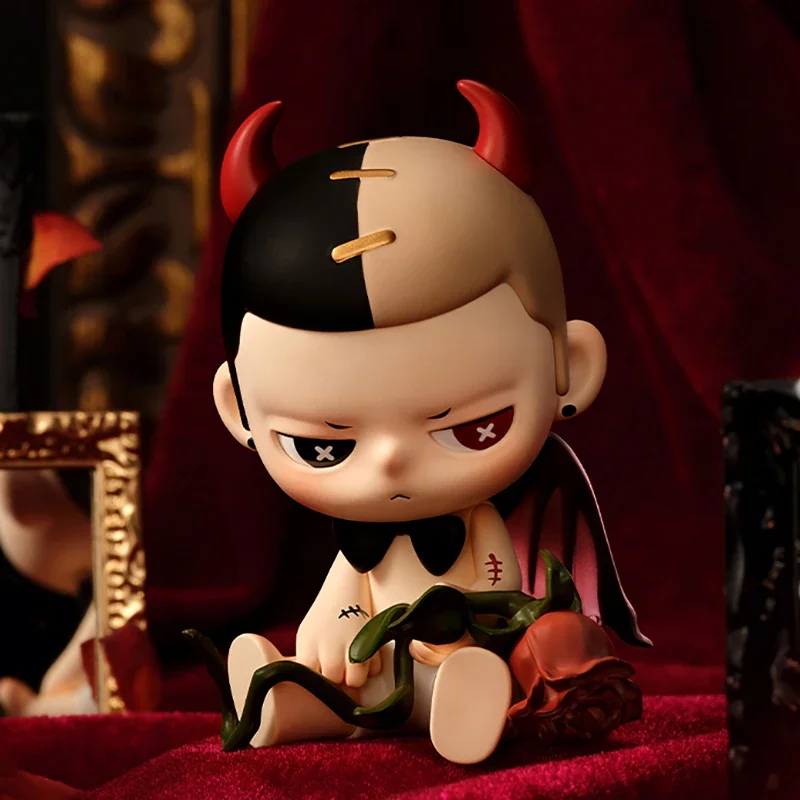 Фото POP MART KUBO Poem Angel's Series Mystery Box Подлинная глухая коробка Guess Toys Сумка Орнамент Фигурки Домашний декор Настольные куклы Модель №3
