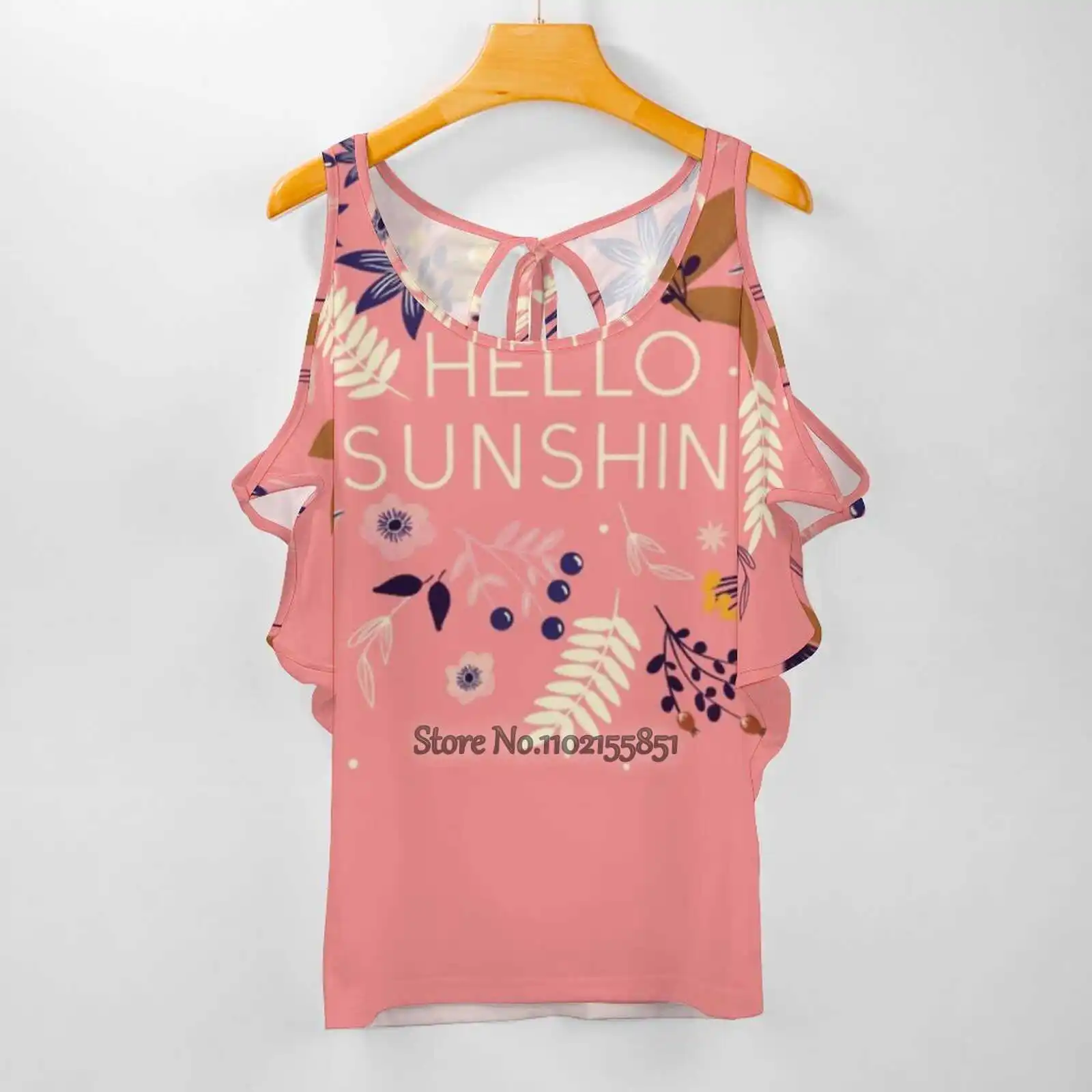 

Женская футболка с цветочным принтом Hello Sunshine, футболка-пуловер с цветочным принтом для весны и лета